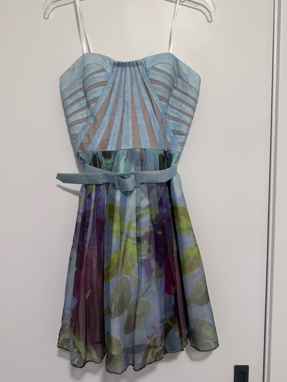 Belted Strapless Aidan Mattox Beauty